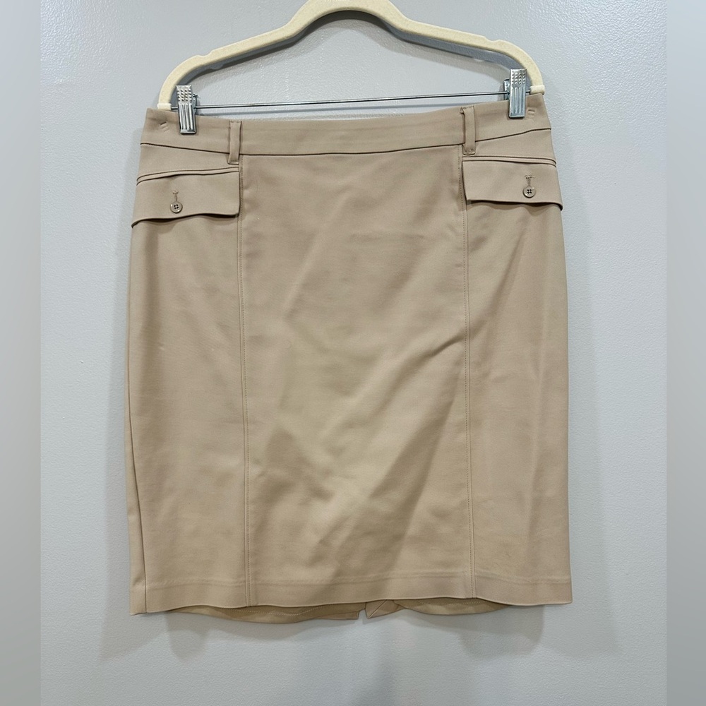 White House Black Market Cobblestone Pencil Skirt Pockets Woman’s Size 12